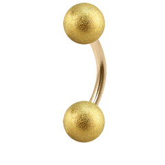view all Zircon Steel Curved Bars with Shimmer Balls 1.6mm 4-4mm 5-5mm balls body jewellery
