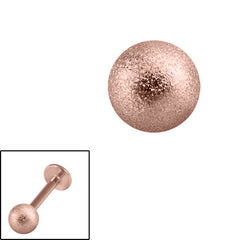 view all Rose Gold Steel Threaded Shimmer Balls 1.2mm body jewellery