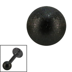 view all Black Steel Threaded Shimmer Balls 1.6mm body jewellery