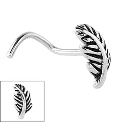 Steel Feather Nose Stud