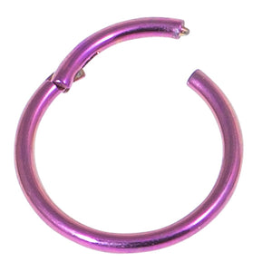 Titanium Hinged Segment Ring (Clicker) 0.8mm and 1.0mm Gauge