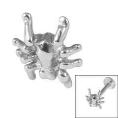 view all Steel Threaded Attachment - 1.2mm Cast Steel Spider body jewellery