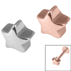 view all Steel Threaded Attachment - 1.2mm and 1.6mm Cast Steel Star body jewellery