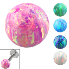 view all Synthetic Opal Threaded Balls 1.6mm body jewellery