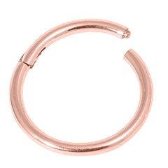 view all Rose Gold Titanium Hinged Segment Ring (Clicker) body jewellery