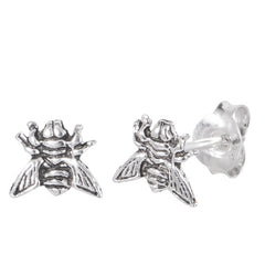 view all Sterling Silver Honey Bee Ear Stud Earrings ES19 body jewellery