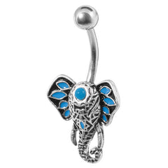 view all Belly Bar - Steel Ganesha Elephant body jewellery