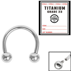 view all Sterile Titanium Internal Thread Circular Barbells (CBB) (Horseshoes) body jewellery