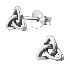 view all Sterling Silver Celtic Triangle Ear Stud Earrings ES133 body jewellery