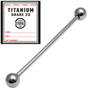 Sterile Titanium Industrial Scaffold Barbell 1.6mm 32-38mm