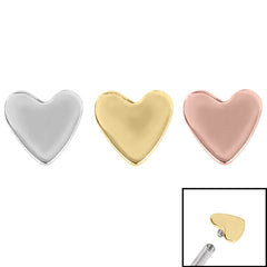 view all Steel Heart for Internal Thread shafts in 1.2mm body jewellery