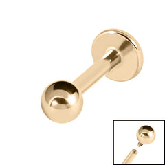 view all Zircon Titanium Internally Threaded Labrets 1.2mm body jewellery