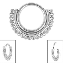 view all Steel Asia Multi-Ball Hinged Clicker Ring body jewellery