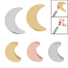 view all Titanium Crescent Moon for Internal Thread shafts in 1.2mm body jewellery