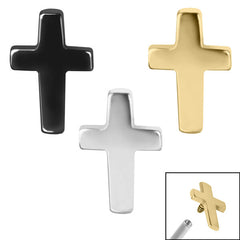 view all Steel Mini Cross for Internal Thread shafts in 1.2mm body jewellery
