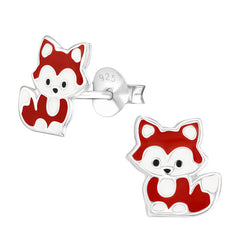 view all Sterling Silver Fox Cub Ear Stud Earrings ES109 body jewellery