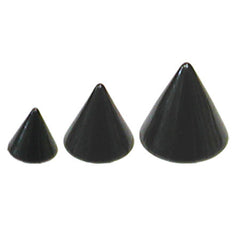view all Black Steel Threaded Cones body jewellery