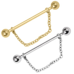 view all Steel Single Chain Industrial Scaffold Bar body jewellery