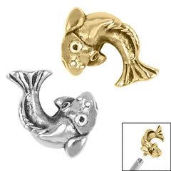 view all Steel Koi Fish for Internal Thread shafts in 1.2mm body jewellery