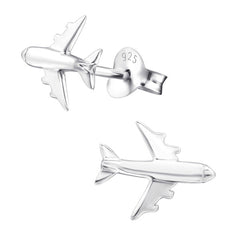 view all Sterling Silver Plane Ear Stud Earrings ES73 body jewellery