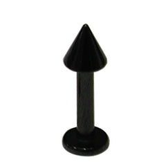 Black Steel Coned Labret