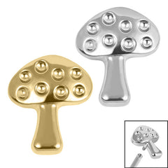 view all Titanium Mushroom for Internal Thread shafts in 1.2mm body jewellery