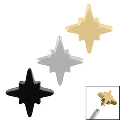 view all Steel Astral Star for Internal Thread shafts in 1.2mm body jewellery