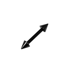 view all Black Steel Coned Micro Barbell 1.2mm body jewellery