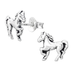 view all Sterling Silver Horse Ear Stud Earrings ES116 body jewellery
