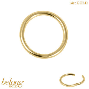 belong Solid Gold Hinged Clicker Ring