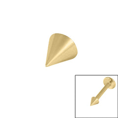view all Gold Steel Cones body jewellery