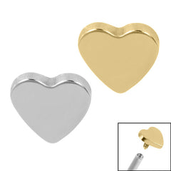 view all Titanium Heart for Internal Thread shafts in 1.2mm body jewellery