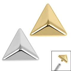 view all Titanium Pyramid Triangle for Internal Thread shafts in 1.2mm body jewellery