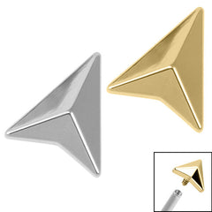 view all Titanium Pyramid Arrow for Internal Thread shafts in 1.2mm body jewellery
