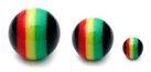 view all Acrylic Rasta Ball body jewellery