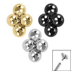 view all Titanium Asia Diamond Ball for Internal Thread shafts in 1.2mm body jewellery