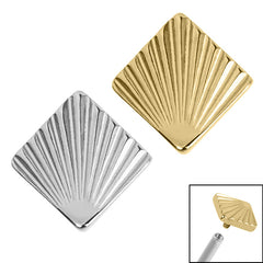 view all Titanium Ridged Diamond for Internal Thread shafts in 1.2mm body jewellery