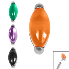 view all Titanium Claw Set Single Marquise Stone for Internal Thread shafts in 1.2mm body jewellery