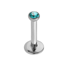 view all Steel Internally Threaded Jewelled Labrets 1.2mm body jewellery