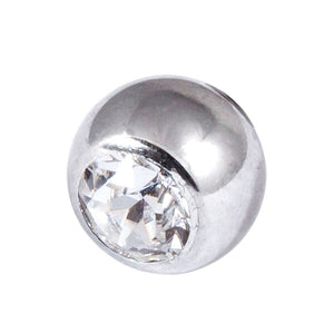 Steel Threaded Jewelled Balls 1.6x3mm