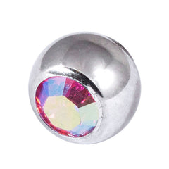 view all Steel Threaded Jewelled Balls 1.6x5mm body jewellery