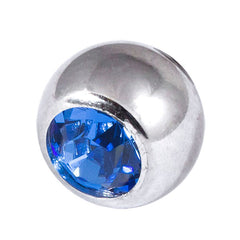 view all Steel Threaded Jewelled Balls 1.6x6mm body jewellery