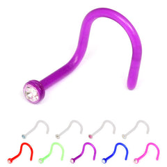 view all Bioflex Jewelled Nose Stud body jewellery