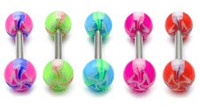 view all Acrylic Electric Barbell body jewellery