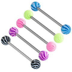 view all Acrylic Twister Barbell 1.6mm body jewellery