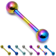 view all Titanium Barbell 1.6mm 6-16mm body jewellery