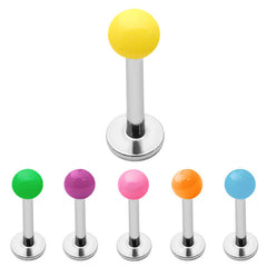 view all Acrylic Neon Labrets 1.2mm body jewellery