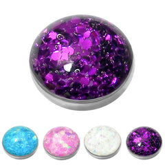 view all Titanium Sparkle Disk for Internal Thread shafts in 1.6mm. Also fits Dermal Anchor body jewellery