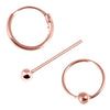 Rose Gold plated Sterling Silver