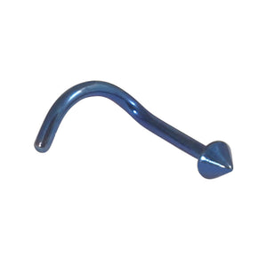 Titanium Nose Studs - Disk and Cone 1.0mm Gauge